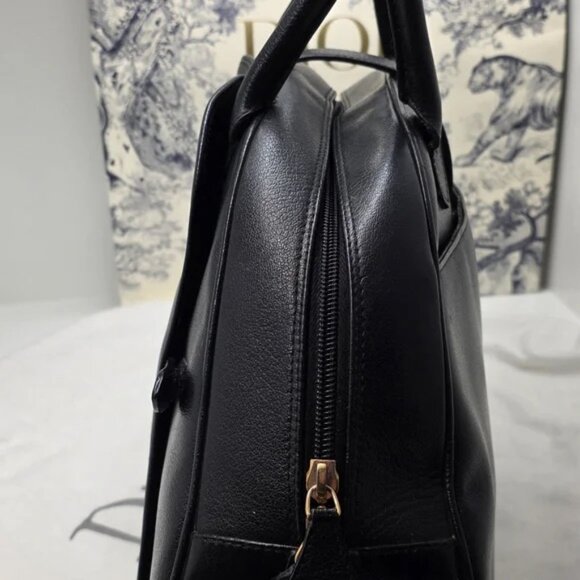 Dior Black Double Saddle Leather Bag - Picture 9 of 12